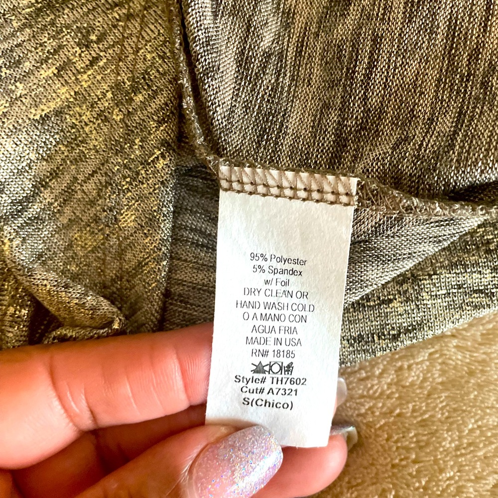 Audrey 3+1 Open Back Tank Top - Size S - Picture 9 of 10